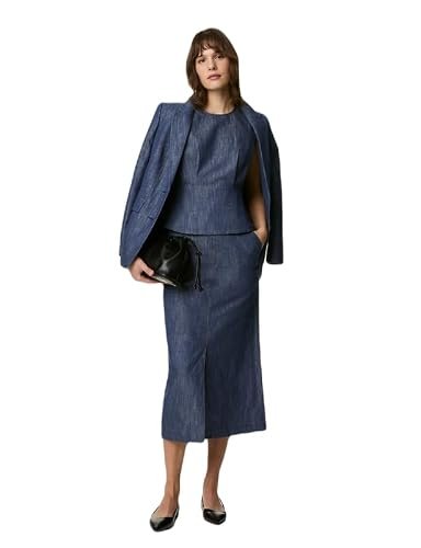 Marks & Spencer Denim Round Neck Blouse