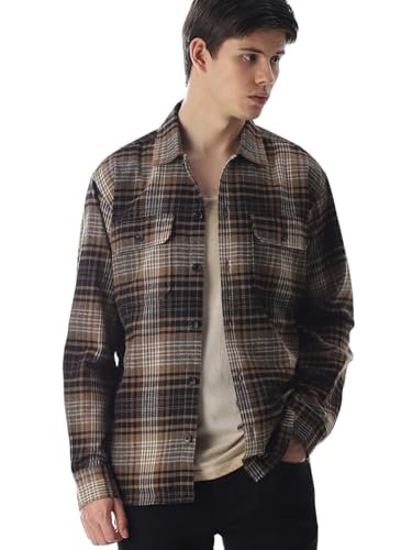 Jack & Jones Men’s Oversized Brown Shirt
