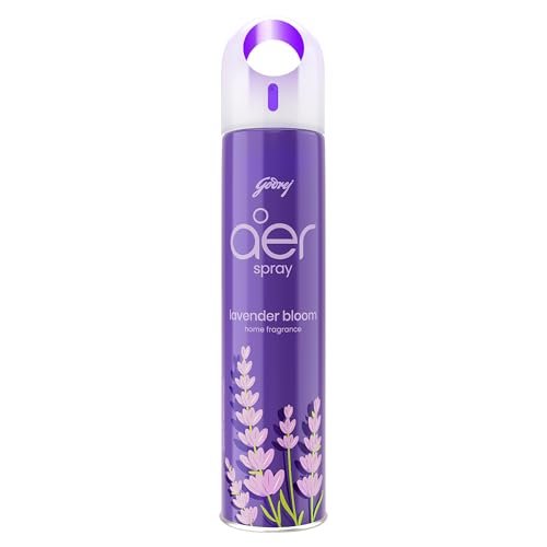 Godrej aer Spray | Room Freshener for Home & Office – Lavender Bloom (180 ml) | Long-Lasting Fragrance