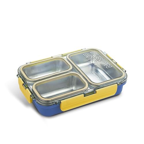 Asian Plastowares – 2 Insulated Lunch Box | Tiffin Box – Leak-Proof, Airtight | Lunch Box for Kids & Adults | Durable & Spill-Free School, Office, and College Tiffin | Navy Blue