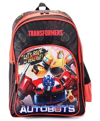 STRIDERS Transformer School Backpack for Kids | Durable Lightweight Spacious Bag | Padded Comfortable Straps | Marvel Superhero Design | Ideal for School Travel & Play