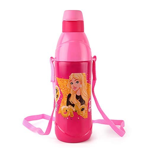 CELLO Puro Steel-X Kids Zee 900 | Water Bottle with Inner Steel and Outer Plastic | Insulated Water Bottle | 700 ml, Dark Pink