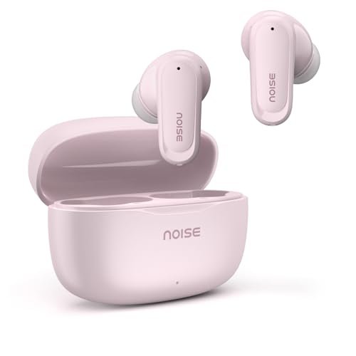 Noise Newly Launch Buds Play Truly Wireless Earbuds with 40H of Playtime, Quad Mic with ENC, Low Latency for Gaming (Up to 50 Ms), 13mm Driver, BT V6.0(Blush Pink)