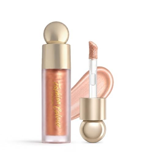 Fashion Colour Platinum Glow Shine Liquid High-Lighter | Moisturizing Feather-Weight | Long Wear | Creamy Formula | Dewy Glow | (03-Champagne, 5g)