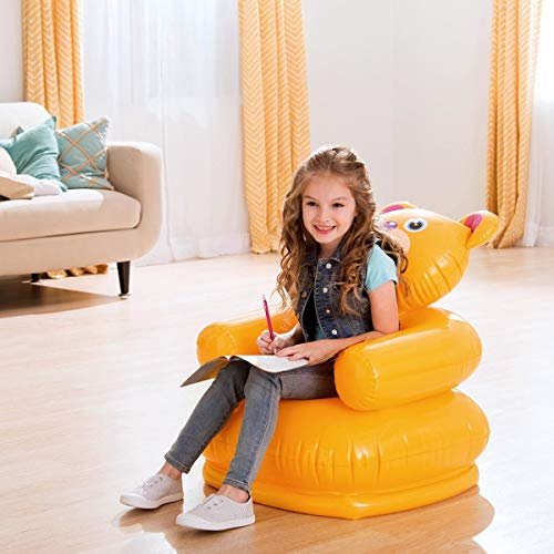Intex Oz Plastic Store Bear Chair (Blue), 1 Seater