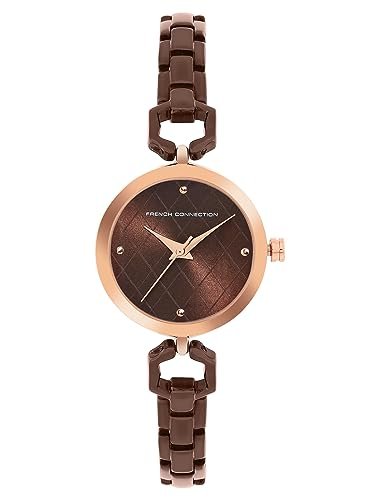 French Connection Gazellle Brown Round Analog Watch for Women – FCN00092A