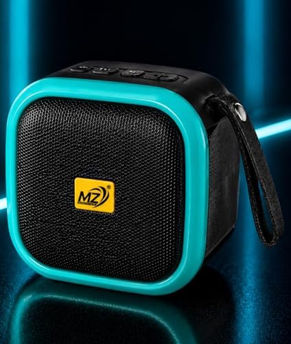 10W Wireless Bluetooth Speaker with Deep Bass, TWS Function, Type-C Fast Charging, 3–5 Hours Playtime, Portable Mini Speaker with FM/USB/TF Card Support & Bluetooth 5.0 (Aqua)