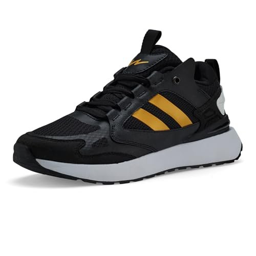 Campus Men’s Mark Sneakers BLK/WHT – 10UK/India