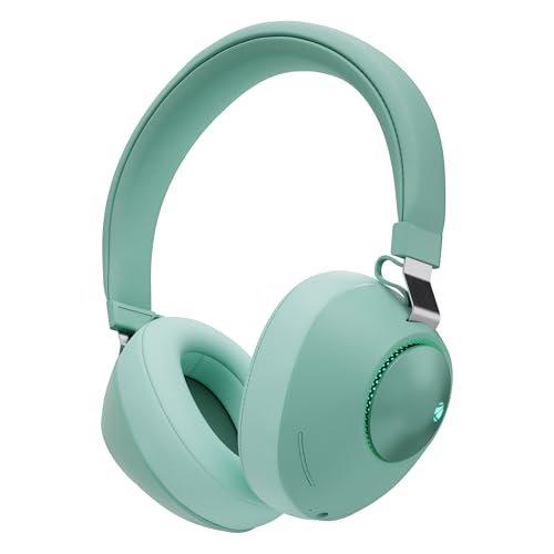 Zebronics Duke (2026 Upgrade) Wireless Headphone, BT v5.3, Upto 60 hrs Playback, 40mm Drivers, Deep Bass, ENC, Gaming Mode, Dual Pairing, LED Lights, Media/Volume Control, Call Function (Green)