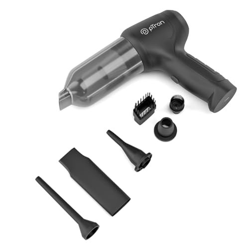 pTron NeoVac X1 14kPA Powerful Suction 80W Cordless Handheld Car/Home Vacuum Cleaner with Blower, HEPA Filter, High Torque DC Motor, Compact & Lightweight, Rechargeable, Multiple Attachments (Black)