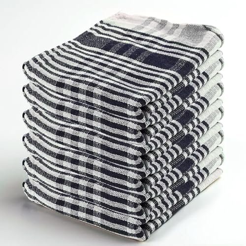 Kuber Industries Pack of 6 Cotton Kitchen Cloth/Napkins | Fridge, Table, Kitchen Platform Cleaning & Roti Napkins | 16×26 Inches – Blue