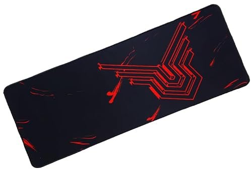 SPIN CART Gaming Mouse pad, Long XXL Extended Desk Table Mat Mousepad for Laptop PC Computer (Black)