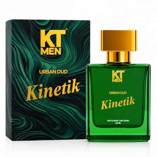 Perfume for Men 100ml | Urban Oud | Long Lasting upto 12 Hrs | Fresh Citrus & Woody Notes | Kinetik Luxury Premium Fragrance | Gift for Man