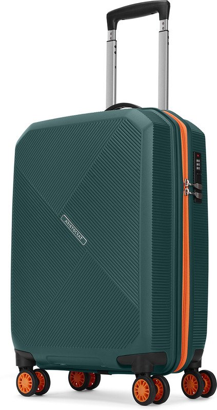 ARISTOCRAT Apex Hard Side Polypropylene Luggage | Trolley Bag with Combination Lock Cabin Suitcase 8 Wheels – 22 Inch
