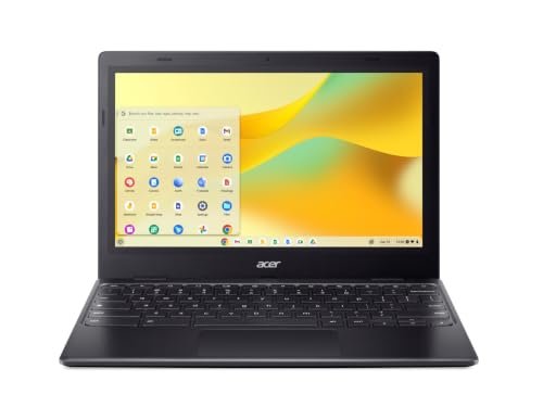 Acer Chromebook, Intel Celeron- N4500 Processor, 4GB LPDDR4 RAM, 32GB eMMC, 29.46cm /11.6″ inch HD Display, Chrome OS, Intel UHD Graphics,WiFi 5, Black, 1.2 KG, CO731, Thin & Light Laptop