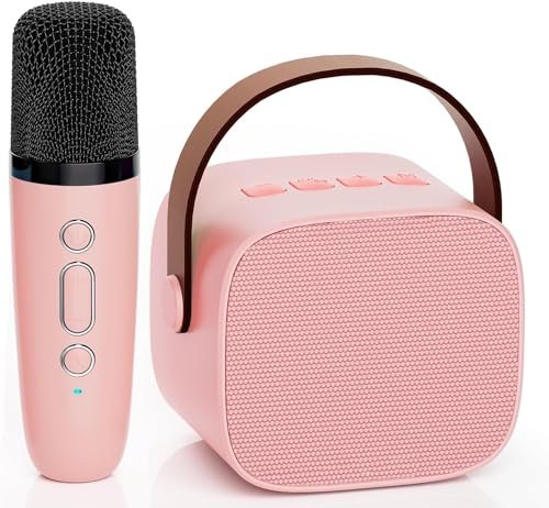 Audio Array Mike for Kids with Speaker | AM-W18 Karaoke mic with Speaker | Karoke Speaker with Bluetooth and Wireless Microphone for Adults | Bluetooth v5.3 | Voice Changer | SD Card & AUX | 8+ Hrs