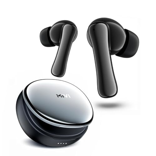 Mivi SuperPods Harmony TWS Earbuds [New Launch] with 35dB Quad-mic ANC, Spatial Audio & 3D Soundstage, 65 Hours Playtime, Bluetooth v5.4, Made in India True Wireless Ear Buds