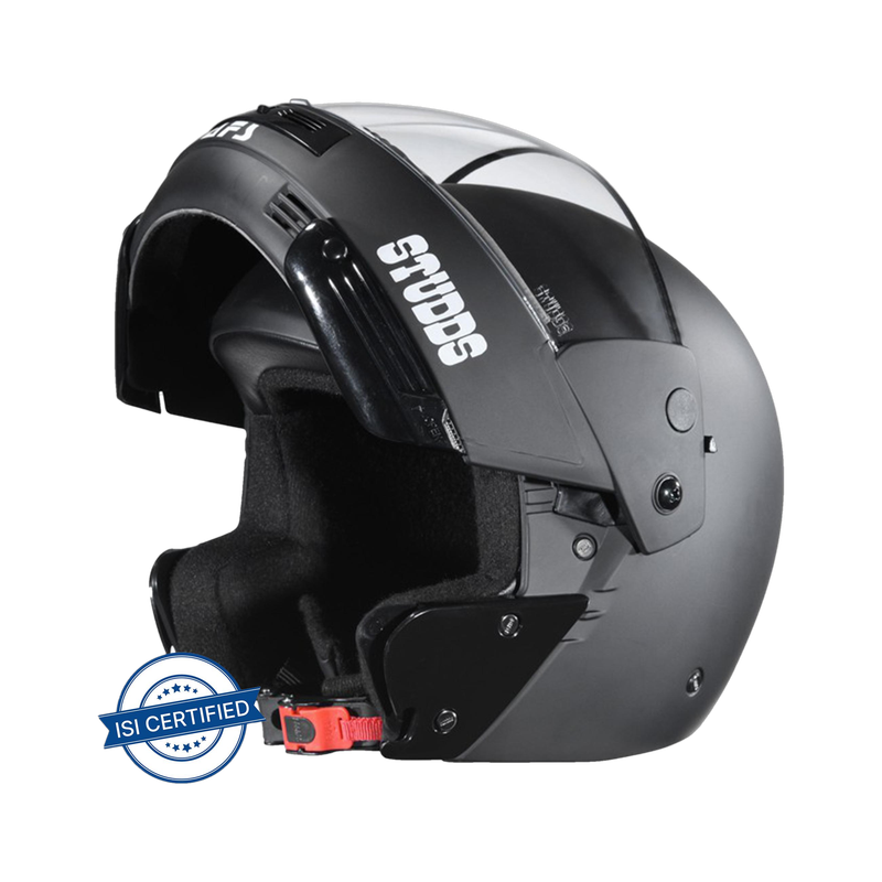 STUDDS NINJA PASTEL PLAIN FULL FACE – MATT. BLACK- XL Motorsports Helmet(Matt Black)