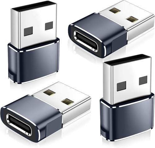 rts 4 Pack High Speed Type c OTG Adapter Converter Charger Compatible with iPhone 17 17e Pro Max,16 15,Apple iWatch S11 S10 SE,AirPods 3,iPad mini Air, Samsung Galaxy S25 S26 laptop smartphone Tablets