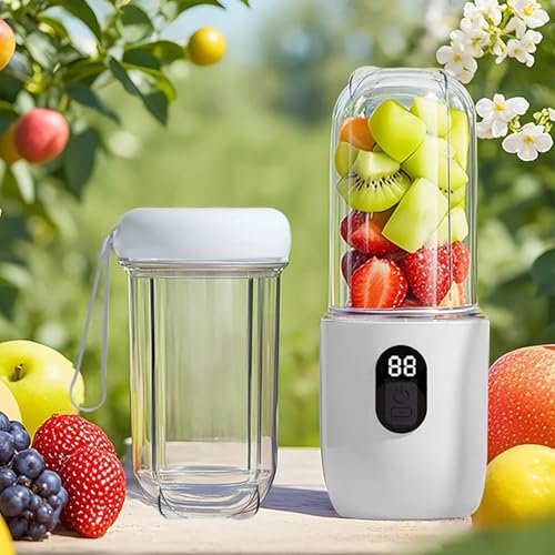 Qlect Portable Blender Electric Juicers Fruit Mixers USB Rechargeable Smoothie Mini Personal Juicer 16 Blades 3Gears With 1500 Mah Rechargeable Battery-Smoothie Blender