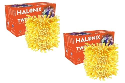 Halonix Twinkle 10M Yellow 46 LED Decorative String Light | Diwali Light | Fairy Light | Festival Light | Curtain Light for Decoration | ladiya for Diwali, Christmas | Pack 2