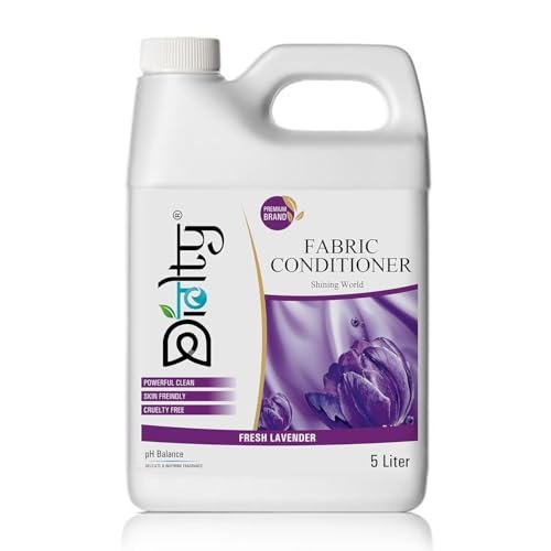 Diolty Fabric Conditioner 5L – Lavender | Premium Softness, Long-Lasting Freshness | Hand & Machine Wash | Family-Sized Reusable Can, Made in India