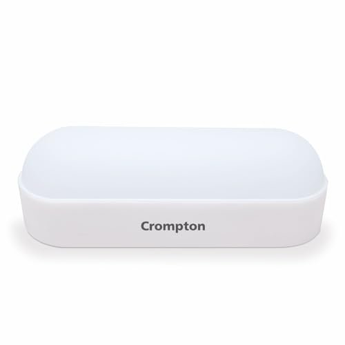 Crompton 10W Wall Lamp LED Rectangle Shape Outdoor Bulkhead Waterproof Light for Outdoor Garden Bathroom Light (Cool Day Light Pack of 1)