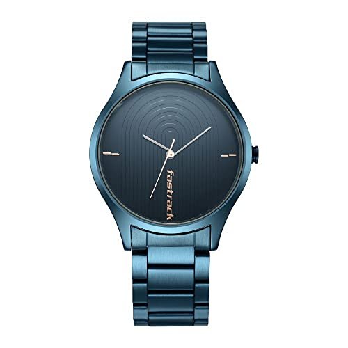 Fastrack Style Up Quartz Analog Blue Dial Blue Stainless Steel Strap Watch for Guys – NS3184QM01