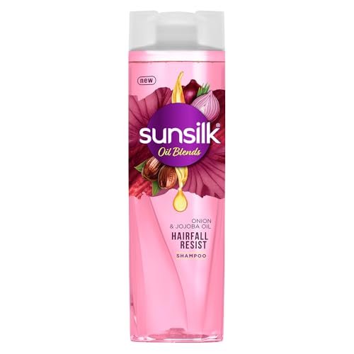 Sunsilk Hairfall Shampoo with Onion & Jojoba Oil|| that works best to nourish your long hair|| and makes it grow stronger from the first wash|| 370ml