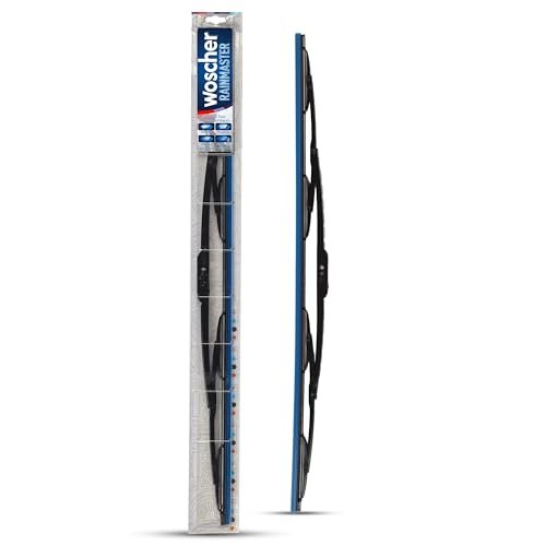 Woscher Car Wiper Blade 17 Inch | Flat Blade Performance | High-Speed All-Weather Wiping | Universal Fit | Single Wiper Blade for Cars