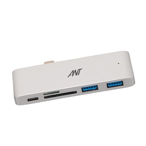 Ant Booster MAK 01 USB Hub – 4-Port USB 3.0 Splitter in Silver | High-Speed 5Gbps Data Transfer, Lightweight & Compact for Laptop, PC, MacBook, Windows & More