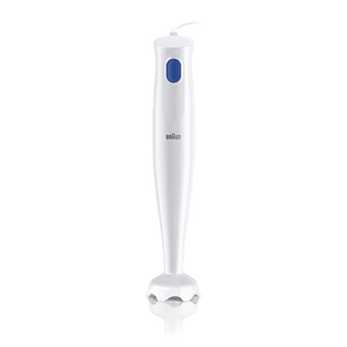 Braun MultiQuick 1, Powerful 450W Hand Blender, Made in Europe, EasyTwist Technology, Lightweight, Stainless Steel German Design, Dishwasher Safe, Make Baby Food, Chutney, Smoothie, Soup, MQ10.000P