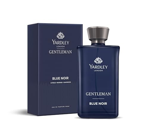 Yardley London Blue Noir | Eau De Parfum | Long Lasting International Perfume for Man | Citrus Marine Oakwood Fragrance | Upto 15% dosage | 100ml EDP| Ideal Gift for Man