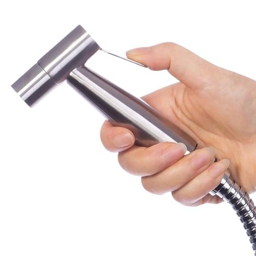 Marcoware Stainless Steel Health Faucet for Bathroom/Jet Spray for Toilet Shower Faucet, Silver, Brushed Finish