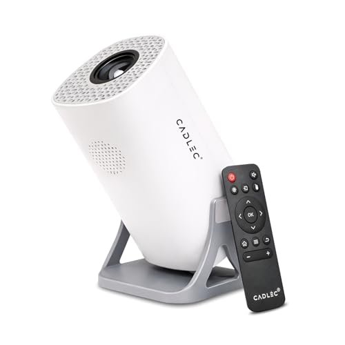 Cadlec LiteCast X1 | Real Full HD 1080p Native, 13.0 Automatic Android Projector | Rotatable Design | 4K HDR Support | Inbuilt Netflix, Prime | ARC-HDMI, USB, WiFi-6, BT, Screen Mirroring