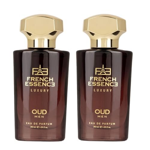 French Essence Oud Perfume for Men | Long-Lasting Luxury Eau de Parfum | Bold Masculine Fragrance | Premium Oud Scent | Gift for Him | 30ml | Pack of 2