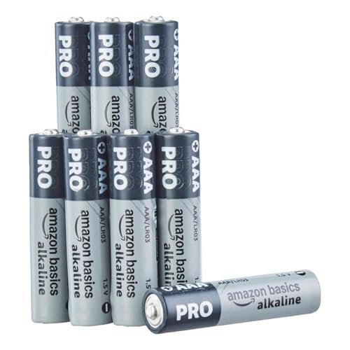 Amazon Basics Pro Series AAA Alkaline Battery | Pack of 8 | for High Drain Devices | Toys, Digital Camera, Electric Toothbrush
