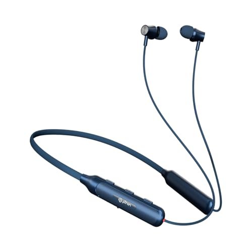 pTron Tangent Evolve w/ 50Hrs Playtime, HD Mic, Pristine Sound, 14mm Drivers, Bluetooth V5.3 w/Dual-Device Pairing Wireless Neckband, Magnetic Buds, Voice Assistant, Type-C Charging & IPX4 (Berry)