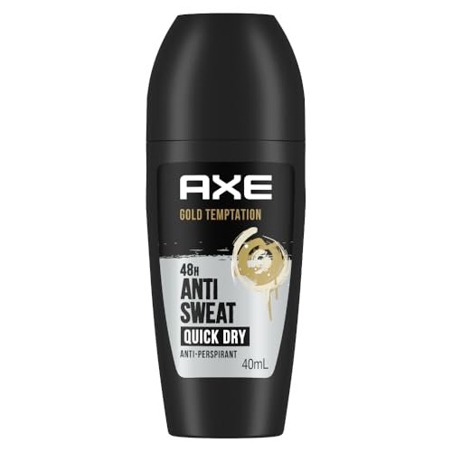 AXE Gold Temptation | Anti-Perspirant Roll On for Men | 48H Anti-Sweat Protection | Quick Dry | 40 ML