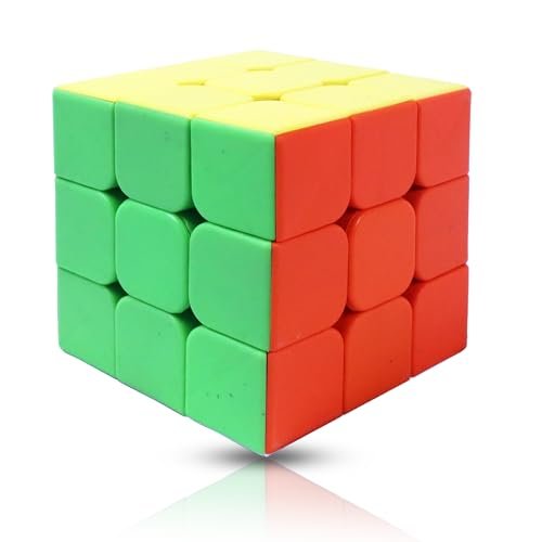Toyshine High Stability Stickerless – 3X3X3 Speed Cube, Multi Color, Kids and Professionals