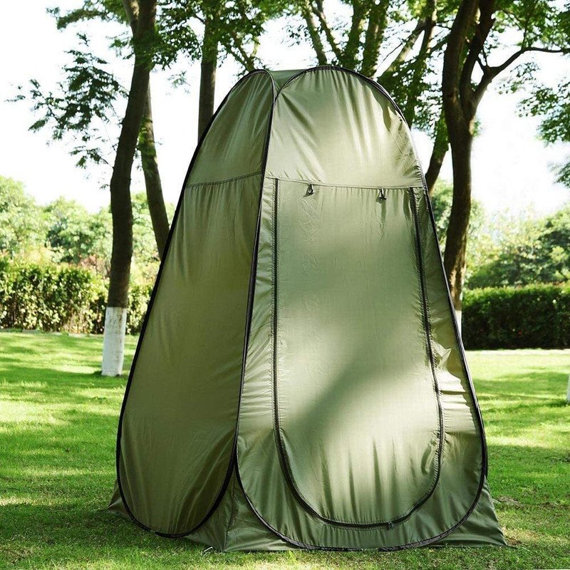 SIMESTICH Portable Outdoor Toilet Tent | Instant Pop-Up Privacy Changing Tent Tent – For All Age Group(Green)