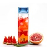 CELLO H2O Glass Fridge Water Bottle with Plastic Cap | Leak proof & break-proof | Wide mouth & Easy to Clean | Best Usage for Office/School/College | 920ml | Blue